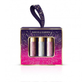 Baylis & Harding Moonlight Fig Glossy Lip Trio Gift Set 3 pcs.