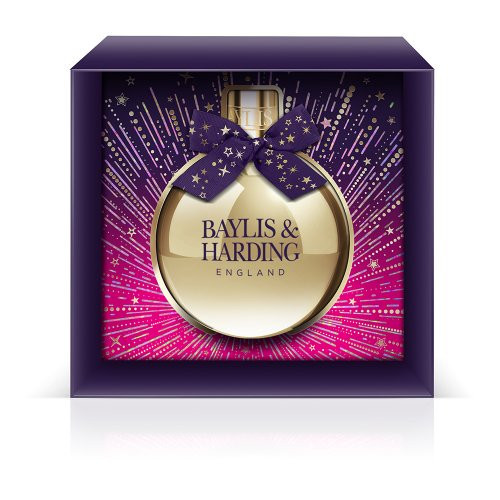 Baylis & Harding Wild Fig & Pomegranate Festive Bauble Bath & Shower Bubbles Gift 250ml