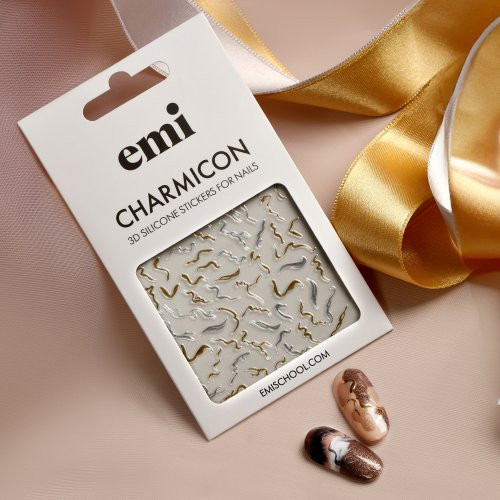 E.Mi Charmicon Silicone Stickers #170 Zipper