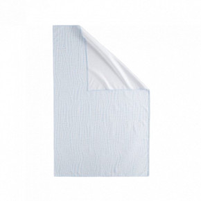Norwex Beach Towel White with Blue Squares