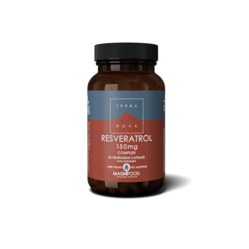 Terranova Resveratrol 150 mg Complex 50 kapsulių