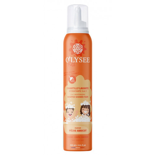 O’LYSEE Peche Abricot Kids 3in1 Moisturizing Whipped Shower Foam 250ml