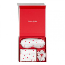 Silver Cloud Heart Print Satin Gift Set With Silver Ions Set