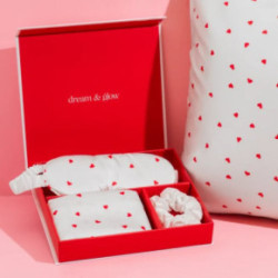 Silver Cloud Heart Print Satin Gift Set With Silver Ions Set