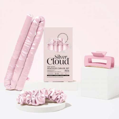 Silver Cloud Heatless Curler Set Pink