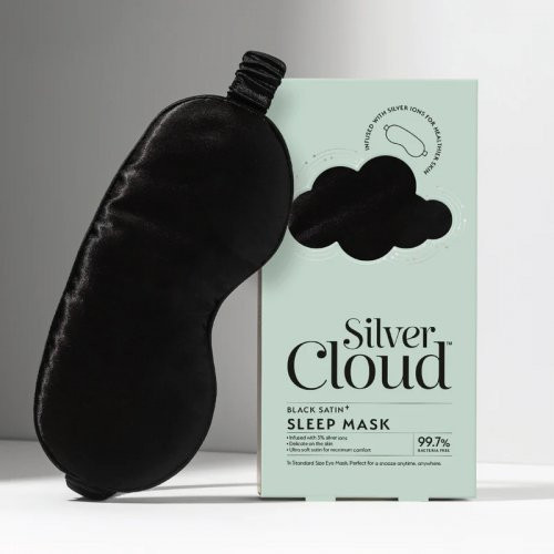 Silver Cloud Black Satin Sleep Mask 1 unit