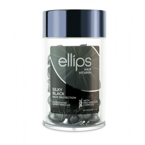 Ellips Silky Black Pro-Keratin Complex Hair Vitamins 50x1ml