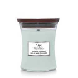 WoodWick Sagewood & Seagrass Candle Heartwick