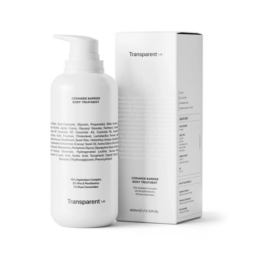 Transparent Lab Ceramide Barrier Body Treatment 400ml