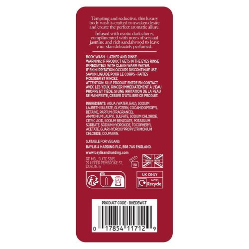 Baylis & Harding Luxury Body Wash Cherry Temptation 400ml