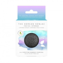 The Konjac Sponge Konjac Facial Puff Sponge with Purifying Bamboo Charcoal