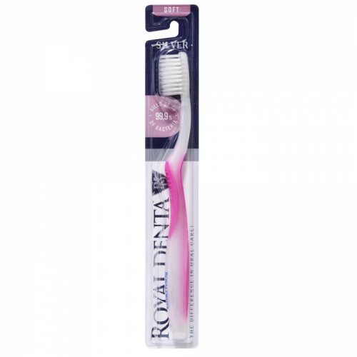Royal Denta Silver Soft Toothbrush Blue