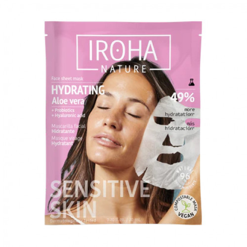 IROHA Moisturizing Aloe Vera and Hyaluronic Acid Sheet Mask 23ml