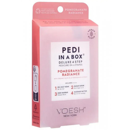 VOESH Pedi In A Box 4 in 1 Pomegranate Radiance Set