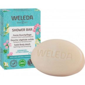 Weleda Shower Bar Solid Body Wash Geranium + Litsea Cubeba 75g