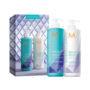 Moroccanoil Blonde Perfecting Purple Shampoo & Conditioner Duo Set