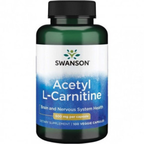 SWANSON Acetyl L-Carnitine 500mg 100 capsules