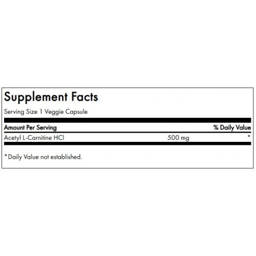 SWANSON Acetyl L-Carnitine 500mg 100 capsules