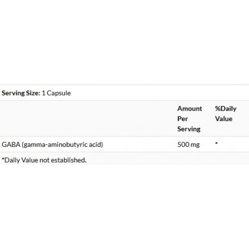 SWANSON Gaba High Potency 500 mg 100 capsules