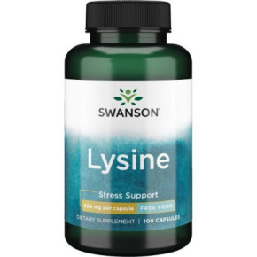 SWANSON L-Lysine 500 mg Food Supplement 100 capsules