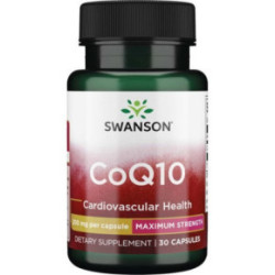 SWANSON CoQ10 200mg Maximum Strength Food Supplement 30 caps.