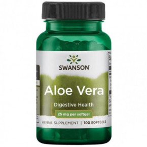 SWANSON Aloe Vera 25 mg Digestive Health 100 capsules