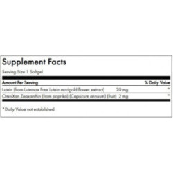 SWANSON Synergistic Eye and Vision Health Lutein and Zeaxanthin 60 caps.
