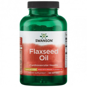 SWANSON Flexseed Oil Cardiovascular Health 1g 100 capsules