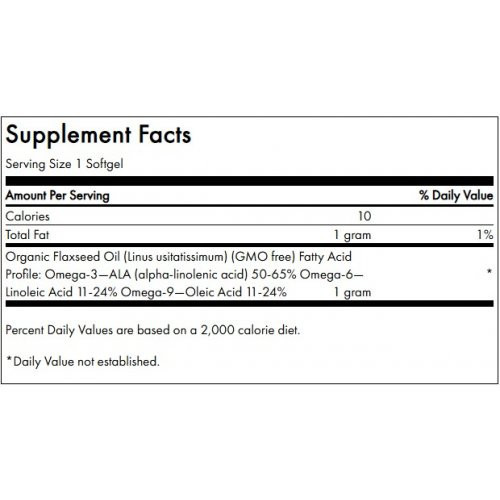 SWANSON Flexseed Oil Cardiovascular Health 1g 100 capsules