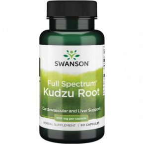 SWANSON Full Spectrum Kudzu Root Cardiovascular and Liver Support 500mg 60 caps.