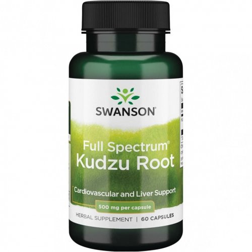 SWANSON Full Spectrum Kudzu Root Cardiovascular and Liver Support 500mg 60 caps.