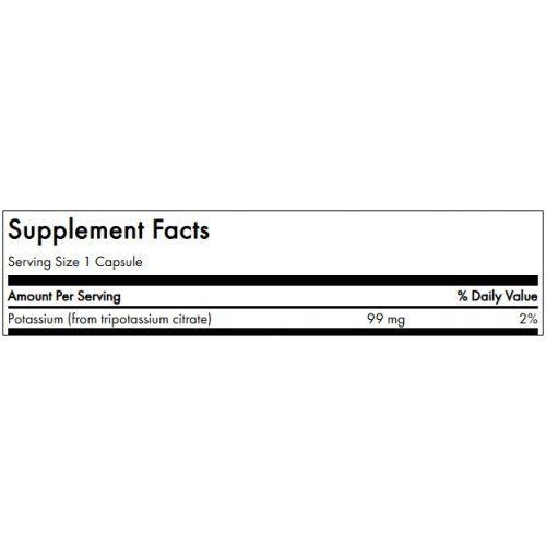 SWANSON Potassium Citrate Energy and Cardiovascular Support 99mg 120 capsules