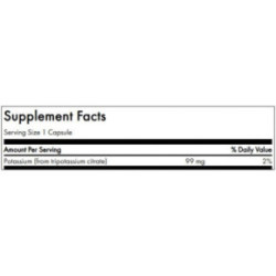 SWANSON Potassium Citrate Energy and Cardiovascular Support 99mg 120 capsules