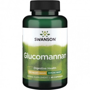 SWANSON Glucomannan Digestive Health 655mg 90 capsules