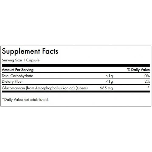 SWANSON Glucomannan Digestive Health 655mg 90 capsules