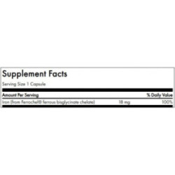 SWANSON Albion Ferrochel Iron 18mg 180 capsules