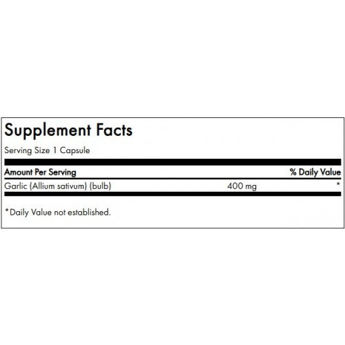 SWANSON Full Spectrum Garlic Cardiovascular Health 400mg 60 caps.