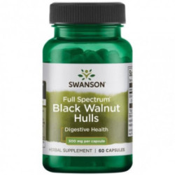 SWANSON Black Walnut Hulls Digestive Health 500mg 60 caps.