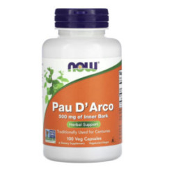 NOW Foods Pau D'Arco 500 mg 100 capsules
