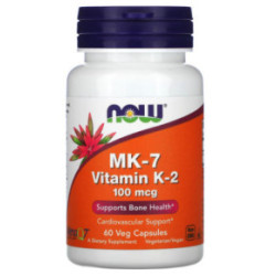 NOW Foods Vitamin K-2 (MK7) 100mcg 60 caps.