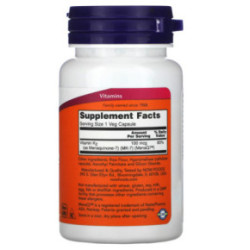 NOW Foods Vitamin K-2 (MK7) 100mcg 60 caps.