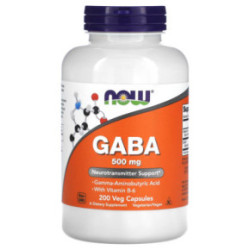 NOW Foods GABA 500mg 100 capsules