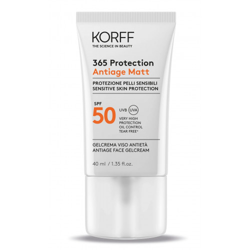 KORFF 365 Protection Antiage Matt Face Gelcream SPF50+ 40ml