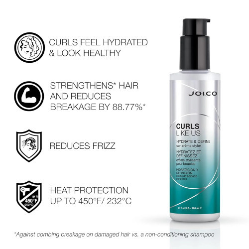 Joico Curls Like Us Hydrate & Define Curl Crème Styler 200ml