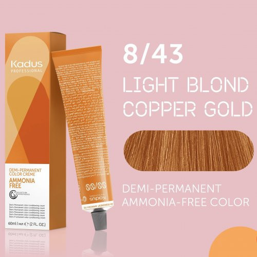 Kadus Professional Demi‑Permanent Ammonia‑Free Color 60ml