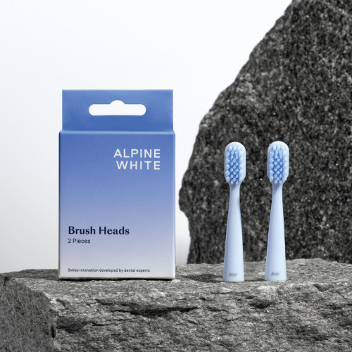 Alpine White Sonic Toothbrush Replacement Heads 2vnt