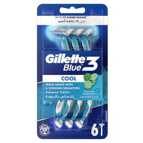 Gillette Blue 3 Cool Razors 3tk.