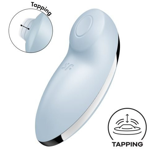Satisfyer Tap and Climax 2 Vibrator Blue