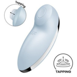 Satisfyer Tap and Climax 2 Vibrator Blue