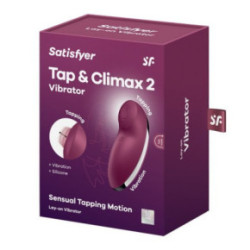 Satisfyer Tap and Climax 2 Vibrator Blue